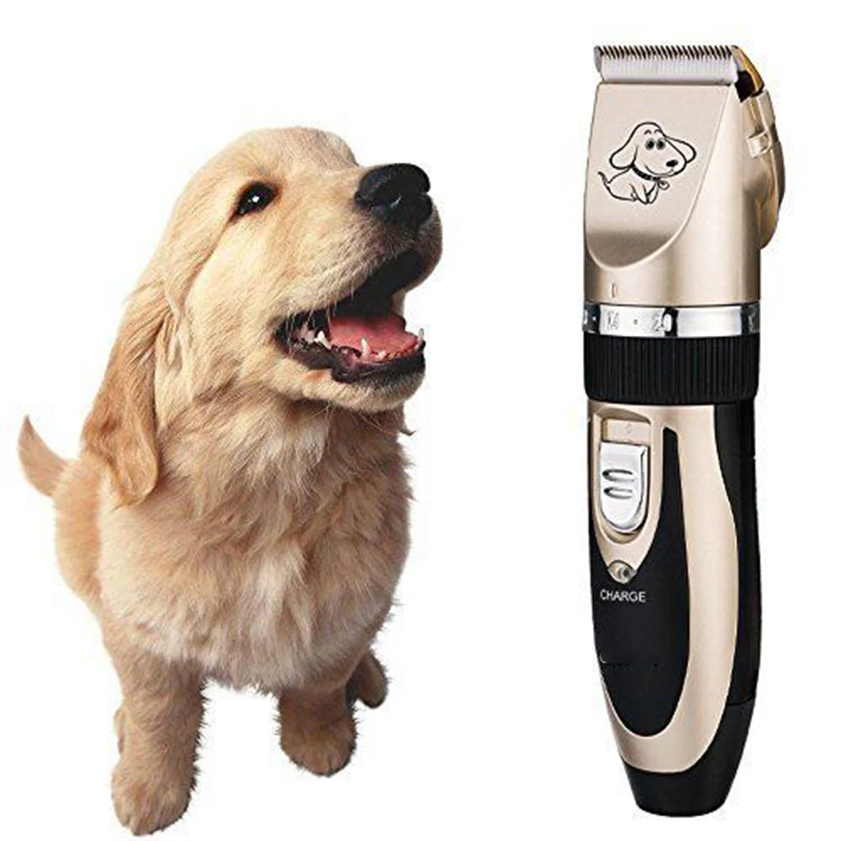 Professional Pet Dog Hair Trimmer Animal Grooming Clippers Cat Cutter Machine Shaver Electric Scissor Clipper 110-240V EU/US/UK | Дом и сад