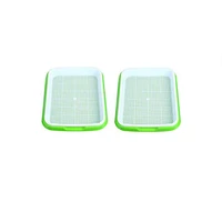 2 pack plastic nursery pots seed sprouter tray pp soil free big capacity wheatgrass grower seedling tray sprout plate hydroponic