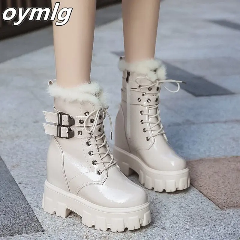 

2020 New Women Boots Winter Warm Snow Boots Women Faux pu Ankle Boots For Female Winter Shoes Botas Mujer Plush Shoes Woman hot