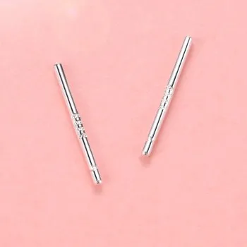 

S925 pure silver studs female earbuds ear stick men's silver needle ear stick sleep without picking earrings earrings s EZ001