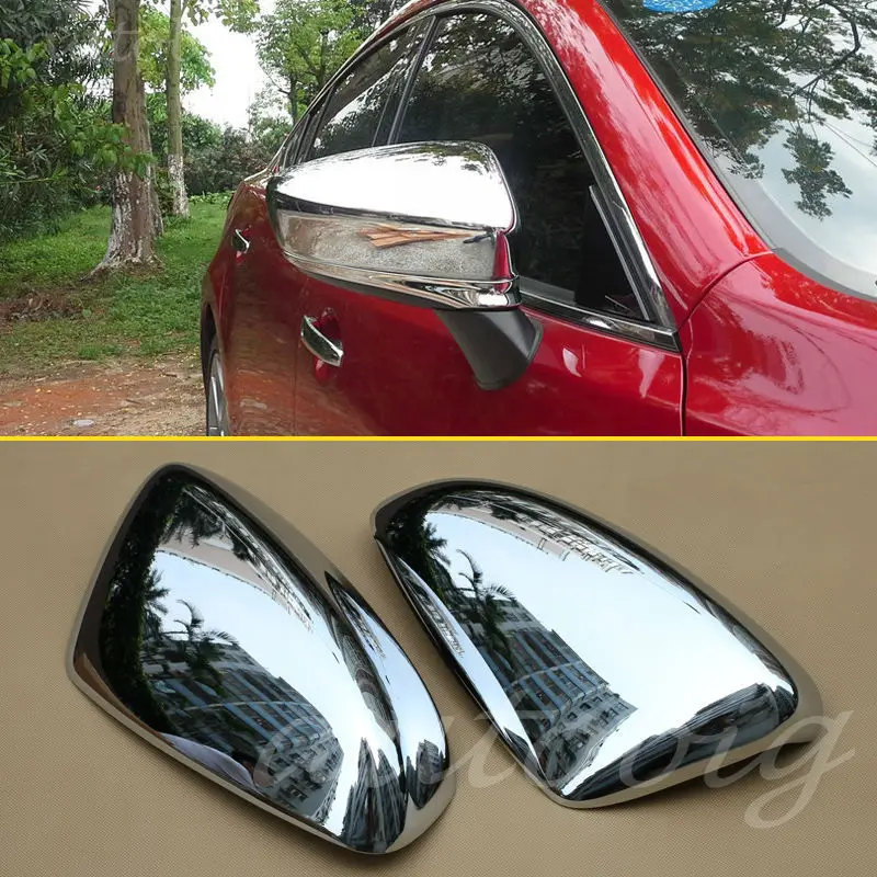 Хромированная внешняя боковая крышка зеркала заднего вида для Mazda 6 GJ ATENZA Mazda6 2014