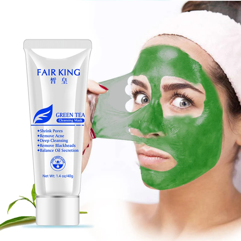Очищающая маска для зеленого чая удаление глубокой чистки угрей шрамов от акне