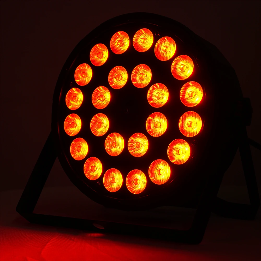 8 шт./24x12 Вт RGBW 4 в 1 светодиодный светильник Par s полноцветный плоский DMX512 Dj лампа