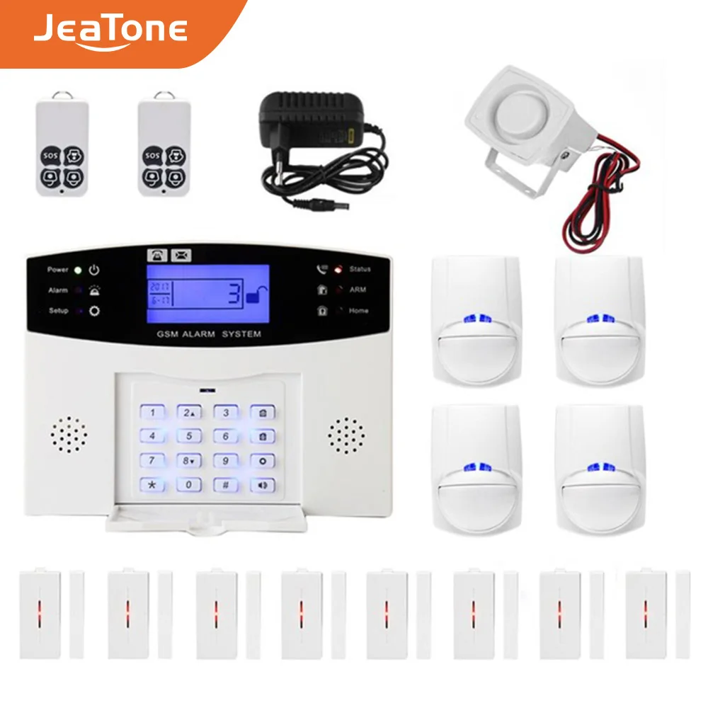 Беспроводная GSM сигнализация JeaTone система охранной сигнализации с ЖК дисплеем
