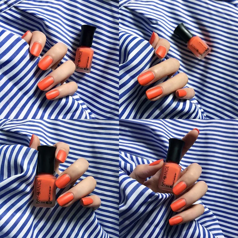 Матовый цвет DIY лак для ногтей на водной основе термальный меняющий стойкий