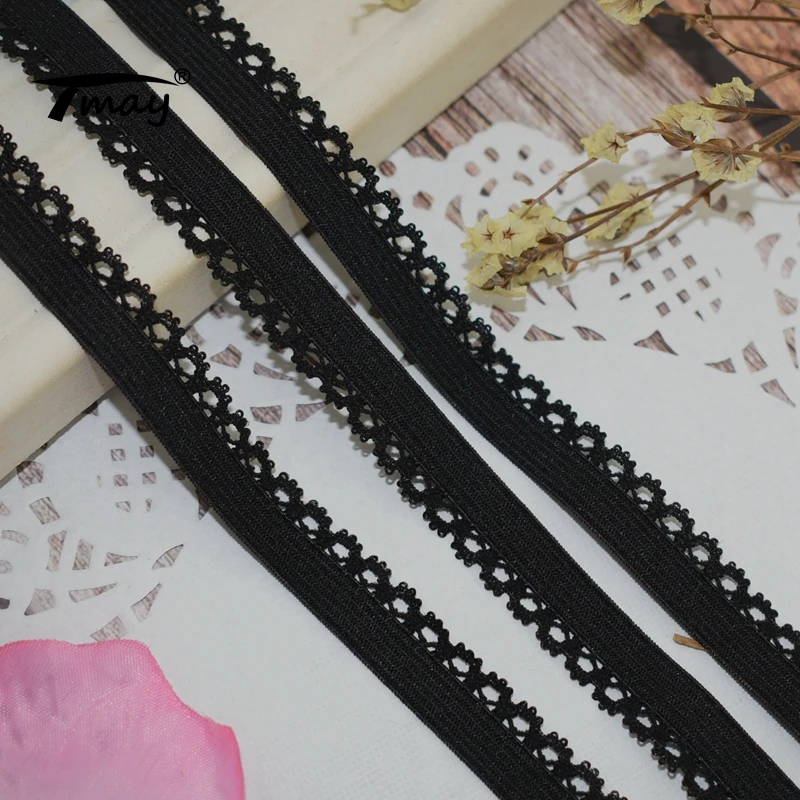 #1721 чистый эластичные женские сапоги черного цвета кружевные ленты с отделкой 8