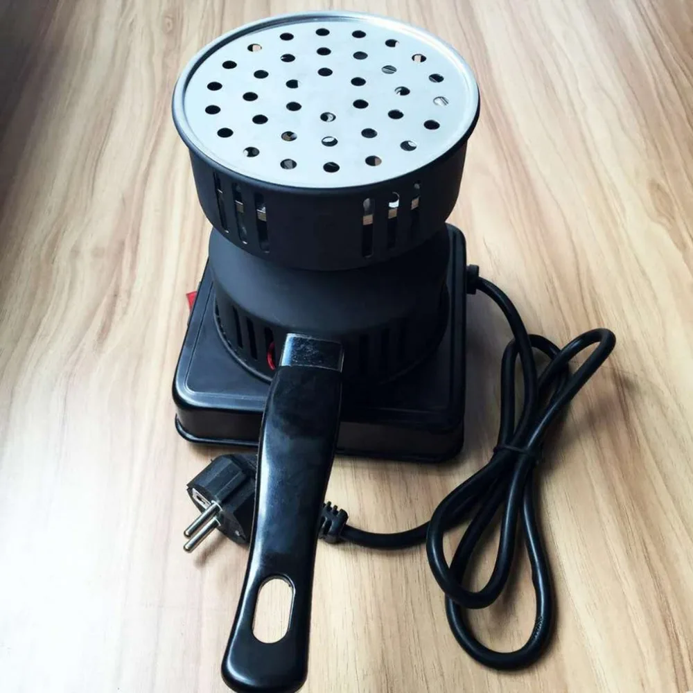 650W Metal Electric Charcoal Burner Including Removable Tray + Tongs Thickened Stove for Household Use Heater | Бытовая техника