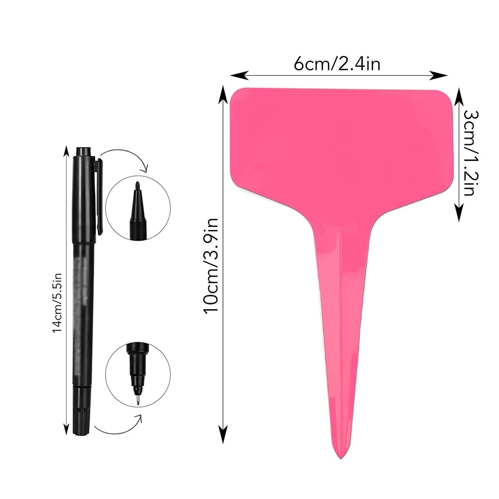 

50pcs/Set Garden Labels T-Type Plant Labels Classification Writing Plate Board For Nursery Pots Garden Plant Seedling Mark Tools