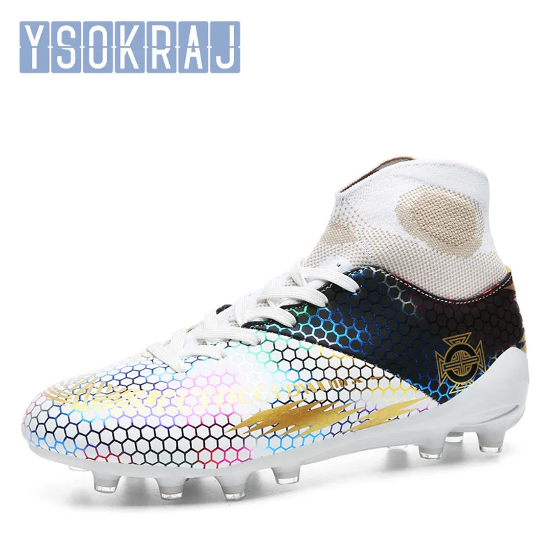 

Новинка, брендовая Высококачественная Мужская футбольная обувь TF/FG, футбольные бутсы, уличная дышащая Детская футбольная обувь