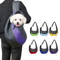 pet puppy carrier bag outdoor travel handbag pouch mesh single shoulder bag sling comfort travel shoulder bag for dogs cats