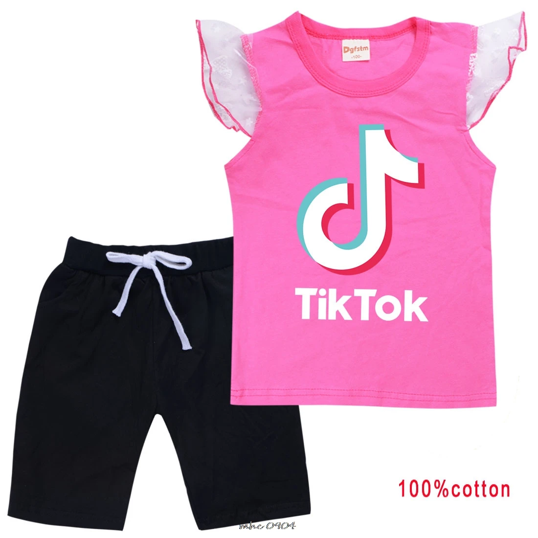 Хлопковые детские комплекты Tik Tok спортивные костюмы для отдыха подростков