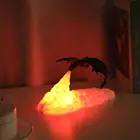 Светодиодные лампы с 3d-рисунком огненного дракона, ночник, мягсветильник перезаряжаемый светильник для пешего туризма, детской комнаты, спальни, украшение для спальни, Ca G0M9