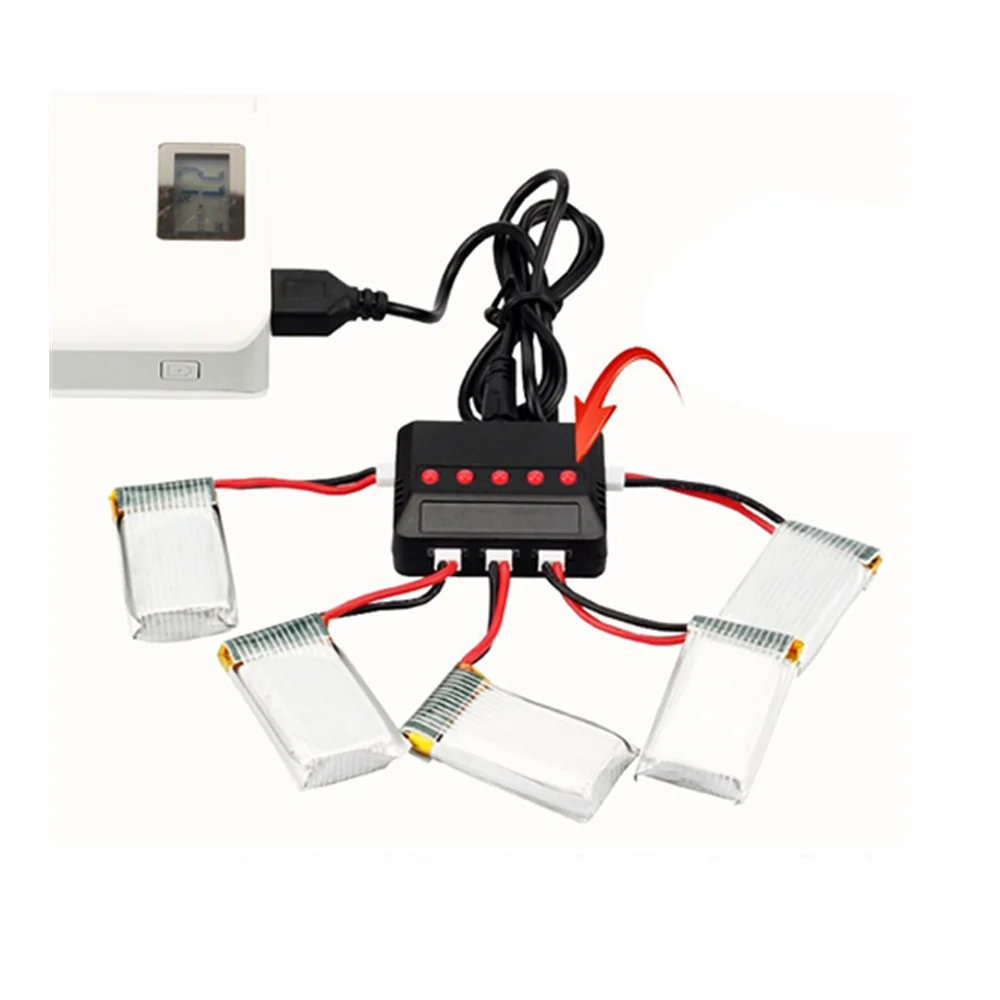 1 шт. мини 4 порта 5 портов 6 Lipo батарея USB зарядное устройство для Syma X5C Hubsan H107 Wltoys