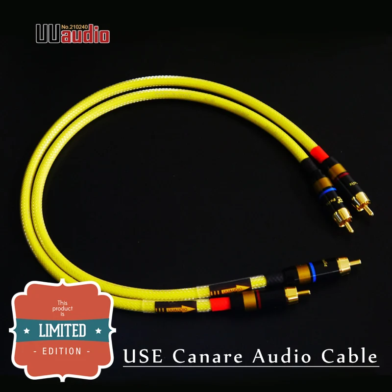 UU28 2 шт./пара HIFI RCA аудио кабель папа Budweiser + Canare кабель/0 м 0 5 1 желтый|Кабели VGA| |