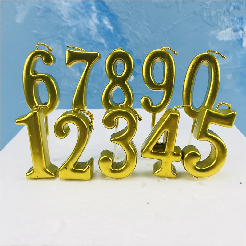 1 шт. золотистые/Серебристые мини-свечи для дня рождения детей вечерние свечи