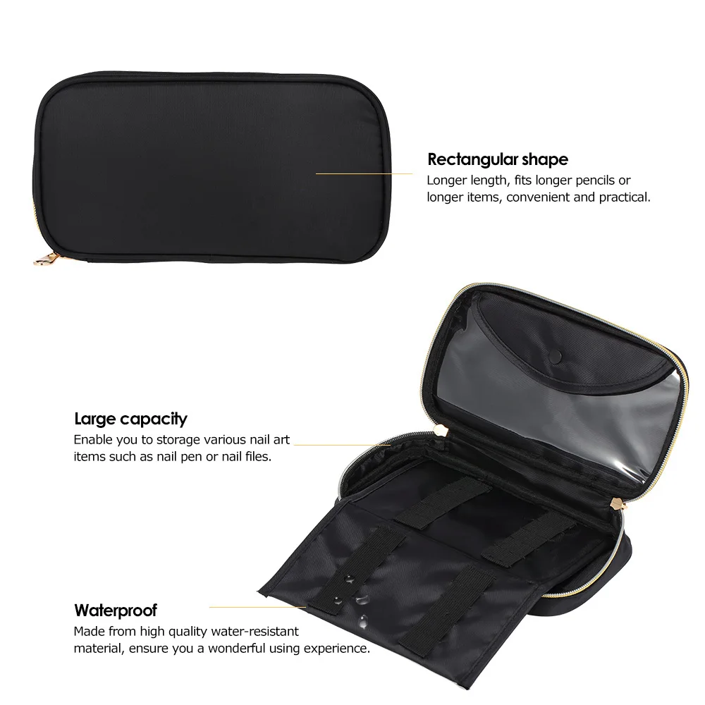Сумка для ногтей водостойкая ручка дизайна сумка хранения кисти макияжа