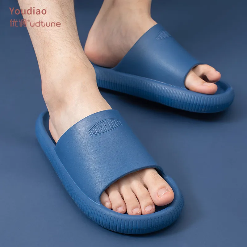 

Youdiao Men's Slippers Bathroom Slides Hole Leaking EVA Anti-slip Summer Indoor Home Slippers Women Bath Sandals Platform Shoes