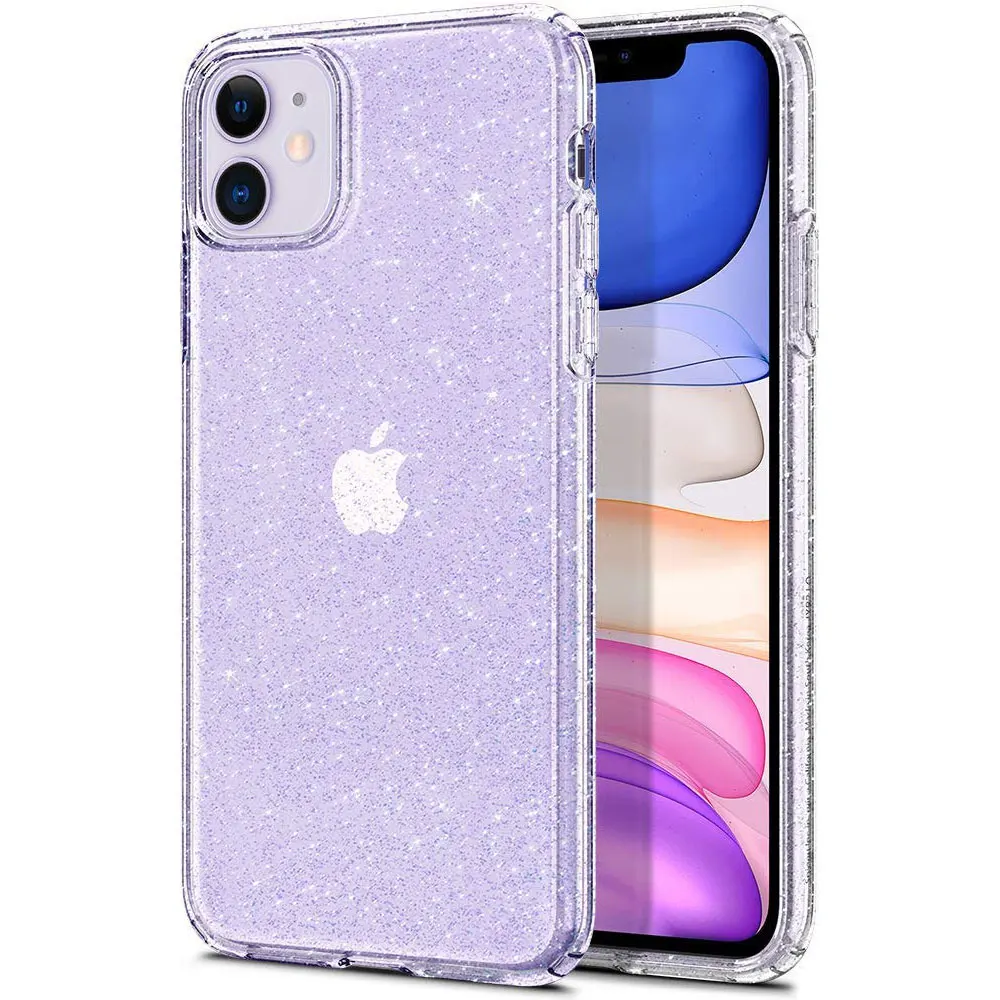 Прозрачный чехол с жидким кристаллом и блестками для Apple iPhone 11 Pro Max XR X XS 8 Plus 7 6 6S