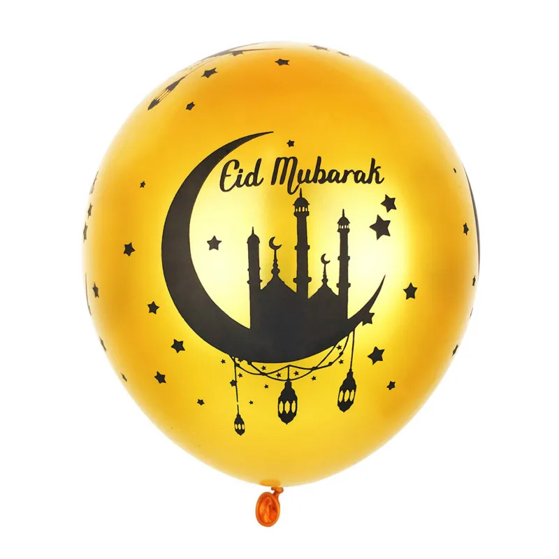 

Gold Black Ramadan Kareem Decoration Eid Mubarak Balloons Eid Ramadan Party Favor Eid Al-fitr Ramadan Mubarak Decor 50/100pcs