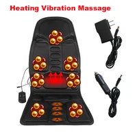 car home office full body massage cushion heat 7 motors vibrate mattress back neck massage chair massage relaxation car seat 12v