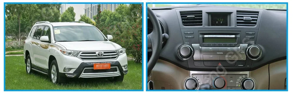 6 ядерный Android 8,1 Tesla стиль автомобиля радио forToyota Highlander 2009-2013 gps-навигация, dvd-плеер сенсорный экран монитор 4H видео
