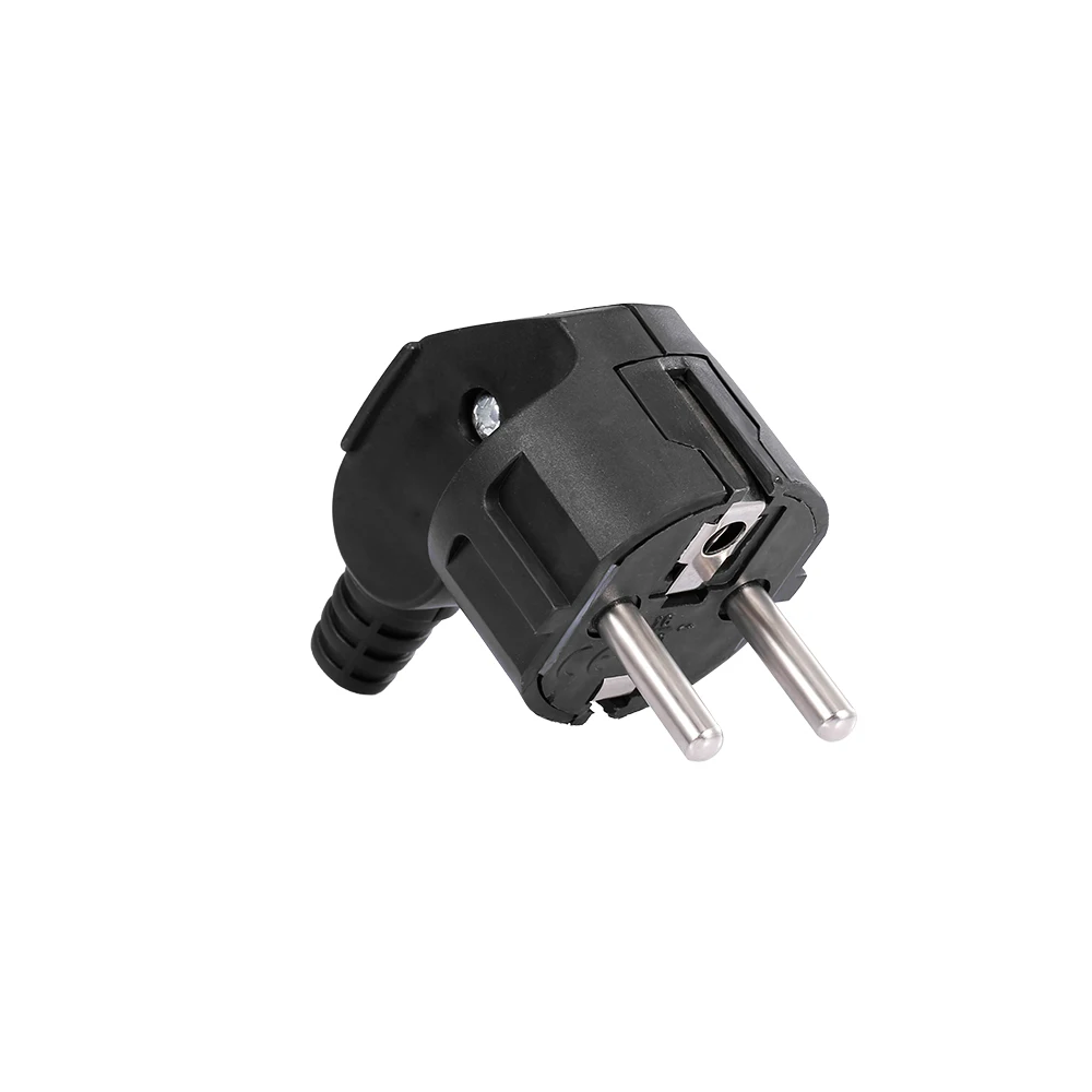 Съемная вилка европейского стандарта 16 А с круглым штырьком немецкая