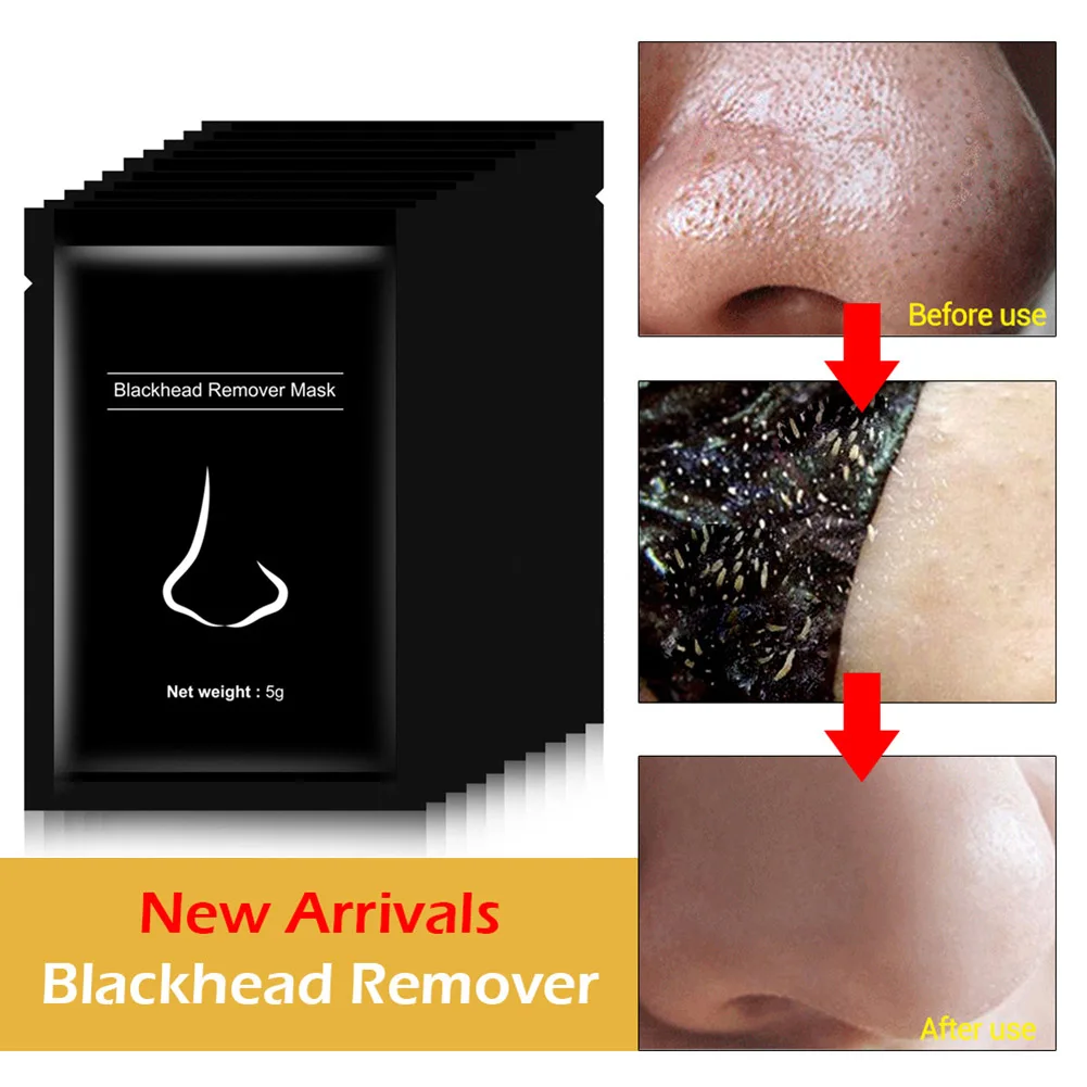 Пористая полоска с бамбуковым древесным углем черных точек полоски для носа