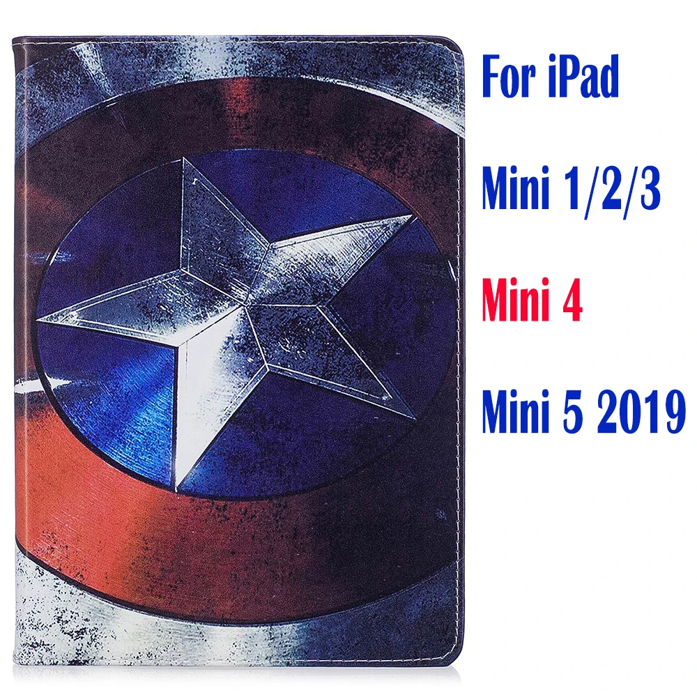as photo Чехол для ipad 4 air 2 ipad 9,7 ipad mini 1/2/3/4/5 Pro Movie Marvel Мстители эндгейм Тор стенд coque capa Cover - Цвет: as photo