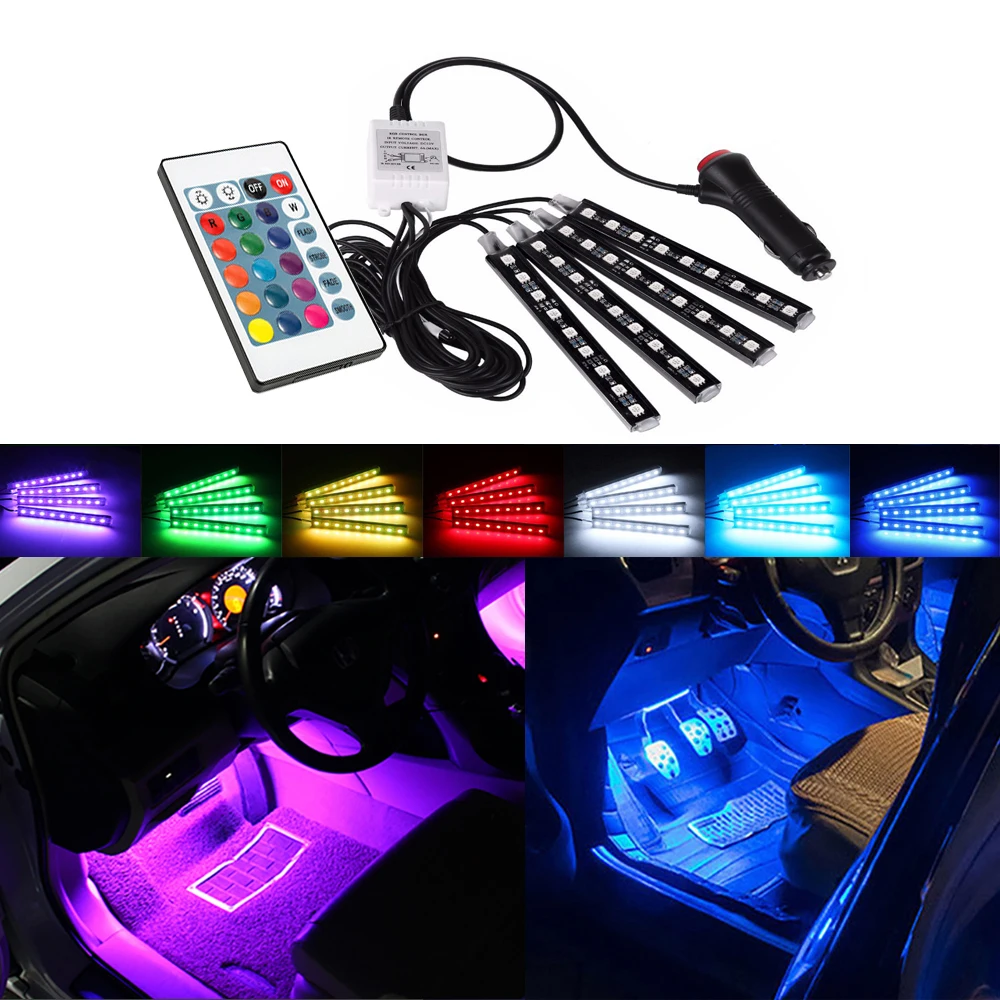 Автомобильная декоративная светодиодная лента RGB для Mercedes Benz W212 W124 W210 W203 W204 W205 W639