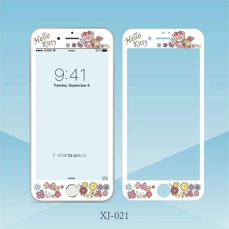 Hello kitty Нано покрытие закаленное стекло полное покрытие экрана Защитная пленка для iPhone 6/6 S/6 plus/7/7 plus/8/8plus - Цвет: 8