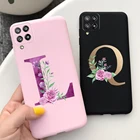 Чехол для Samsung Galaxy A22 4G, задняя крышка из мягкого силикона с милыми буквами для Samsung A22, A 22, A225F, чехлы для телефонов, противоударный чехол