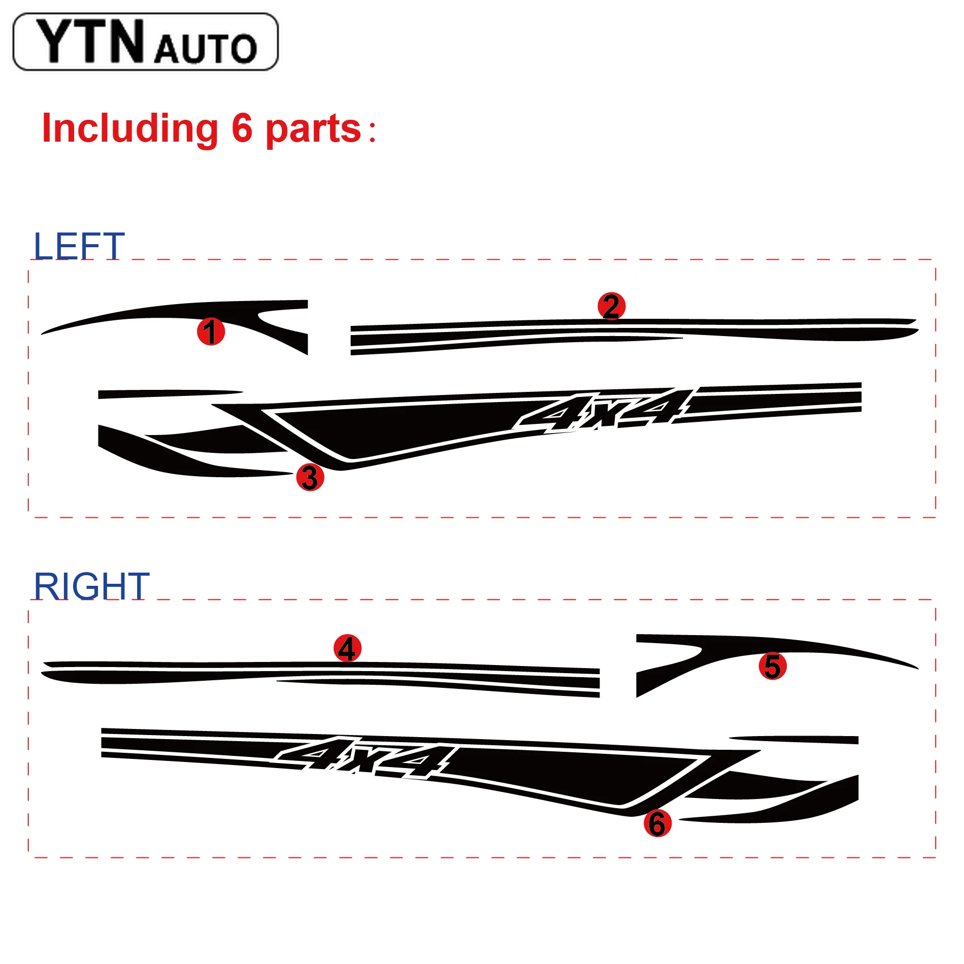 Автомобильные наклейки с полосками для гонок сбоку графические виниловые мыши