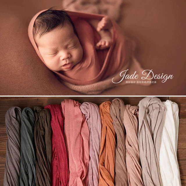 Newborn Photograpy Props Backdrop Stretch Soft Wraps Bebe fotografia props photography for Studio Photo Shoot Background 1