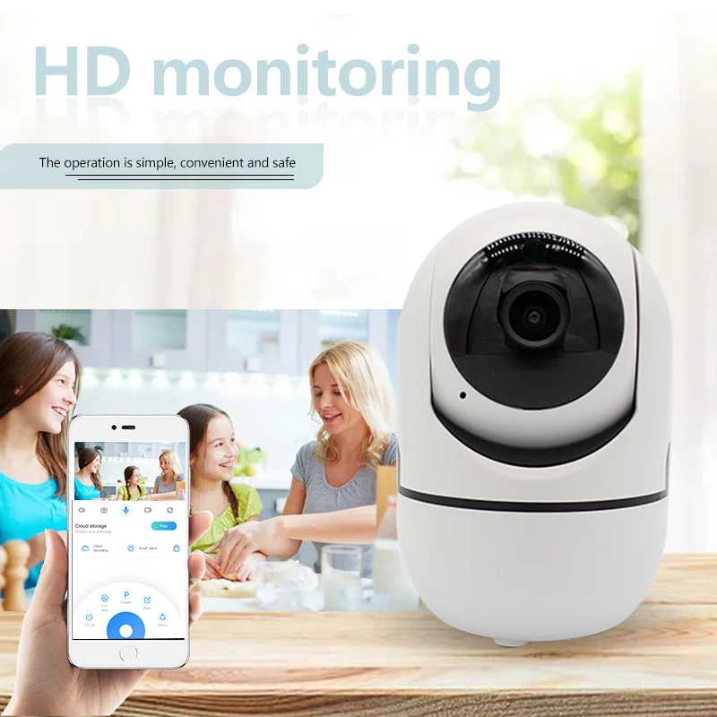 

1080P HD Camera Big Eye IP Camera Intelligent Detection Humanoid Indoor Baby Monitor Remote Voice Dialogue Mobile Alarm
