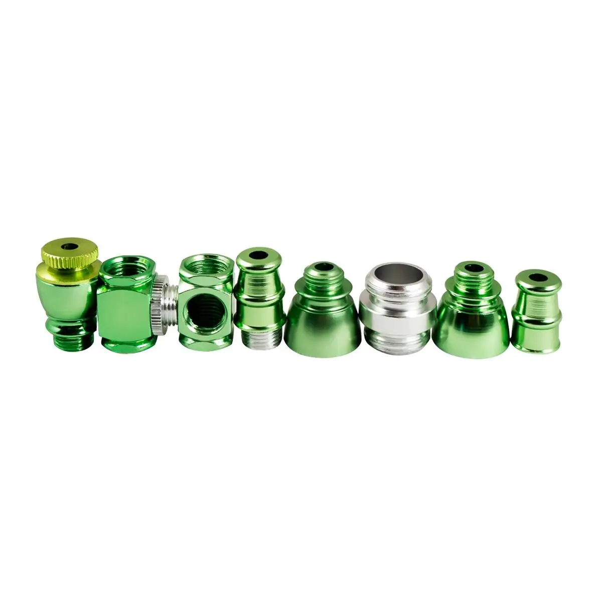 Formax420 Small Pocket Aluminum Smoking Pipe 8 Parts Tobacco Hand Pipes Random Color | Дом и сад
