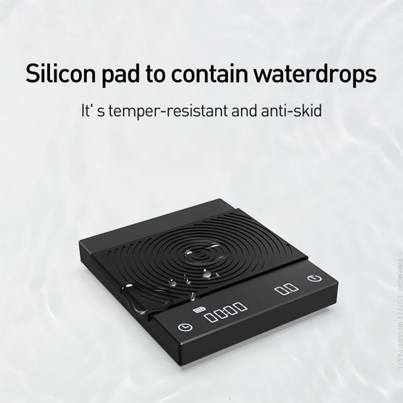 Timemore-b&aacute;scula de cocina B22, balanza b&aacute;sica de caf&eacute; con espejo negro + nueva actualizaci&oacute;n USB, balanza electr&oacute;nica inteligente de pesaje y temporizador-4