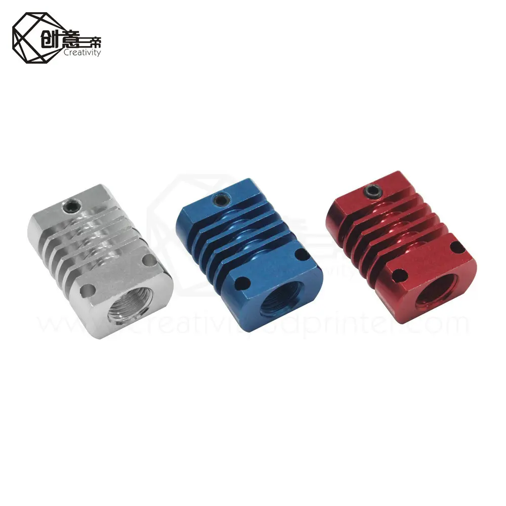 Цельнометаллический радиатор CR8 CR10 (красный синий серебристый) для MK10 E3D V6 CREALITY Φ 3D