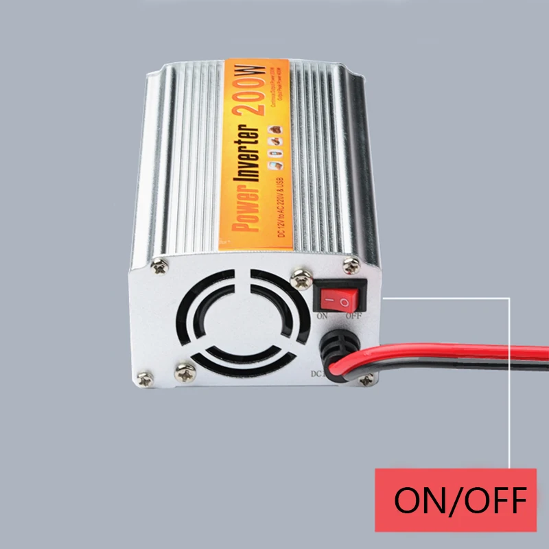 Modified sine wave inverter 200W car power inverter dc 12v to ac 220v auto converter adapter with usb charger adapter