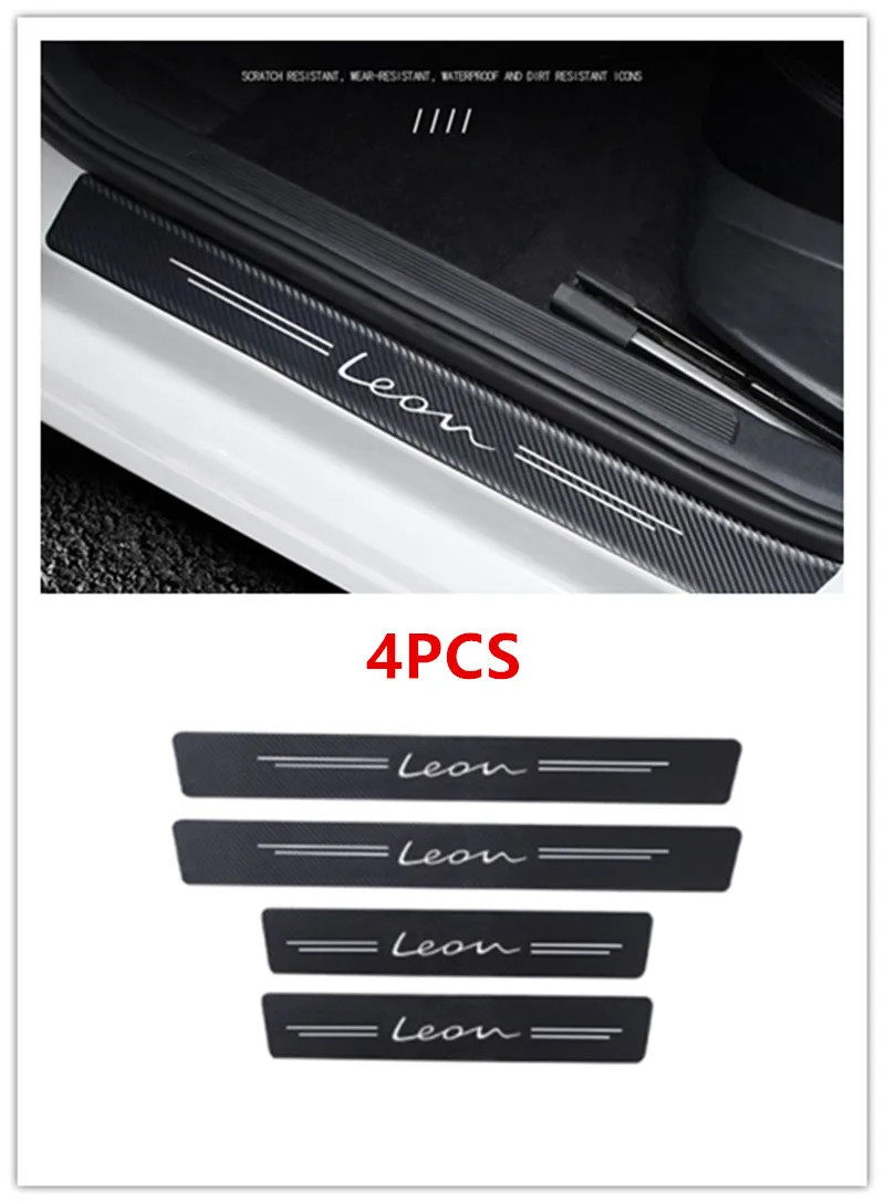

4PCS CAR TRIM WATERPROOF CARBON FIBER threshold decal car boot decal for Lyon MK23 divorce in Islam trim accessories