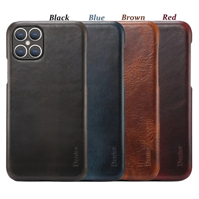 Винтажный жесткий чехол из натуральной кожи в стиле ретро для iPhone 13 12 Pro Max Mini 13Pro