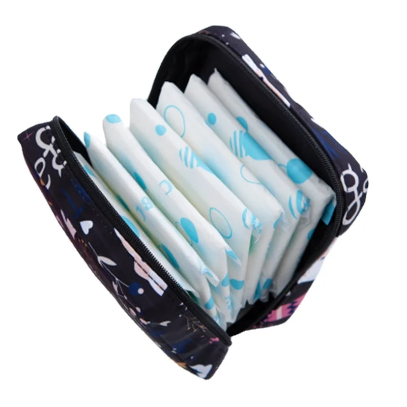 

Сумка для хранения тампонов для женщин, Косметическая сумка-органайзер для подушечек, Органайзер для макияжа для девочек