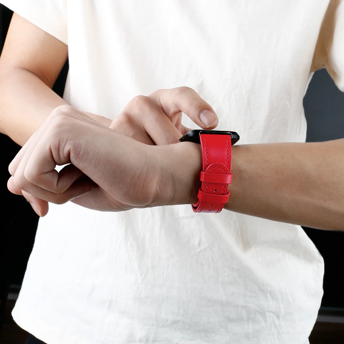 Сменный кожаный браслет премиум класса для Fitbit Versa/versa 2 Смарт-часы браслет ремешок
