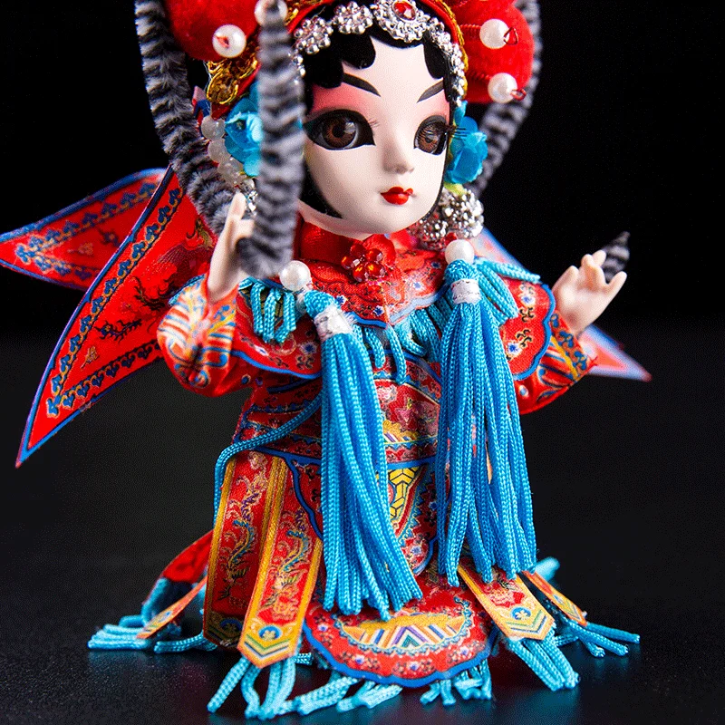 

Chinese special gifts for children, silk people, Beijing opera characters, facial makeup, dolls, dolls