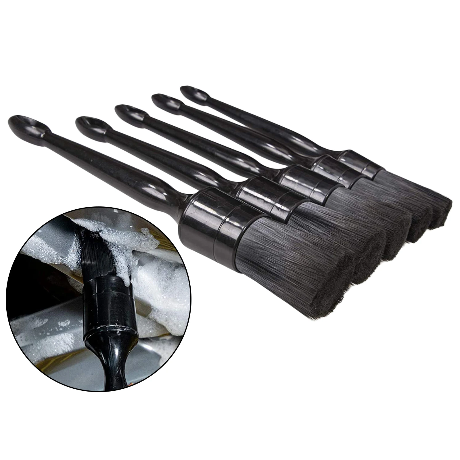 

5 PCs Car Cleaning Detailing Brush Set Dirt Dust Clean Brush For Car Motorcycle Interior Exterior Air Vents Clean