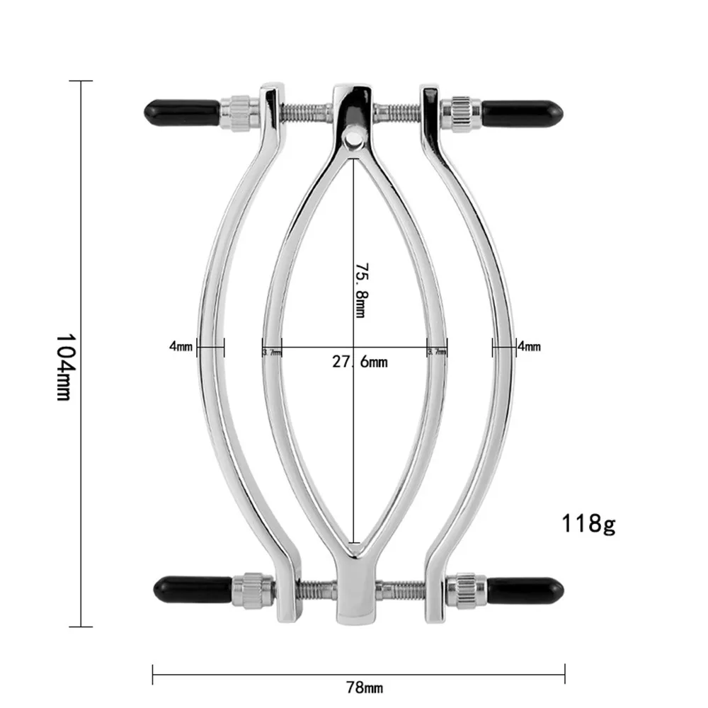 Metal BDSM Bondage Labia Clip Vagina Speculum Teasing Clitoris Clamps Sex Toys For Women Adult Games Torture Products | Красота и