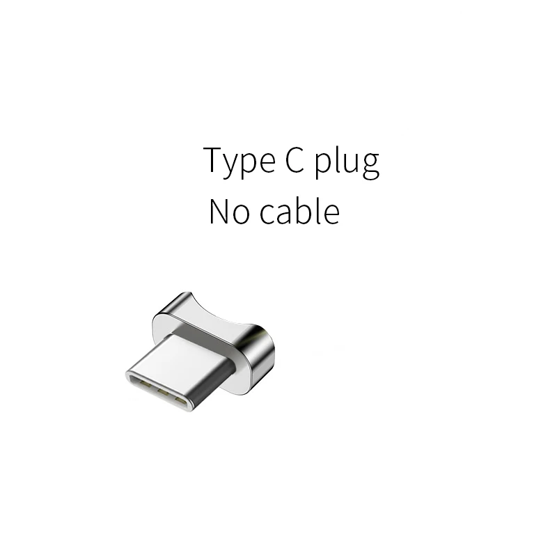 type c plug OUSU вращающийся 3A Быстрая зарядка 3,0 Micro usb type C Магнитный кабель системы освещения кабель USB C для iphone кабель зарядное устройство - Цвет: type c plug