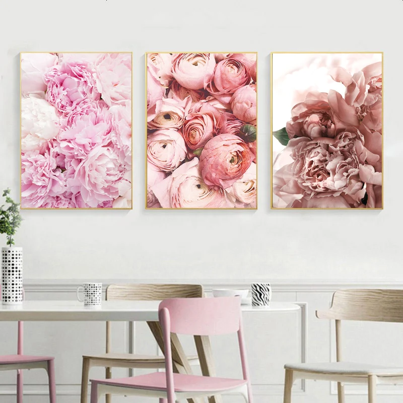 Современные Декоративные плакаты с изображением растений цветов сердечника