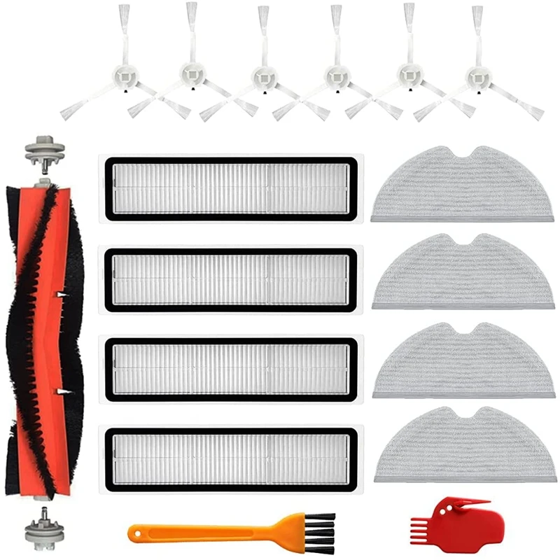 

Съемная роликовая боковая щетка, Фильтры Hepa для Xiaomi Dreame D9, Сменные аксессуары