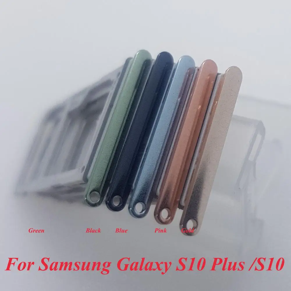 Новый лоток для SIM карты + Micro SD Samsung Galaxy S10 G973U G9730 G973F Plus G975F G975U G975FD|Лотки SIM- и карт