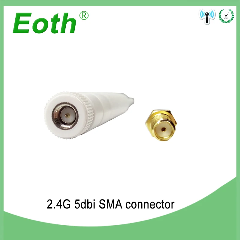 2 4 Ghz антенна Wifi 5dbi SMA разъем Белый ghz всенаправленная маршрутизатор 4g + RP-SMA Мужской